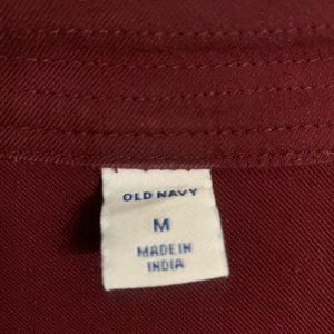 Mock neck cotton blouse